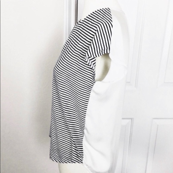 Converse Striped Split Collar Blouse Size XS - Picture 4 of 7